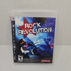 Konami Rock Revolution Video Game Music Rhythm Rock PS3 PlayStation‎ 3 One Size